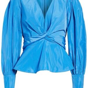 Veronica Beard Seems Blue Blouse Sz 4 NWOT